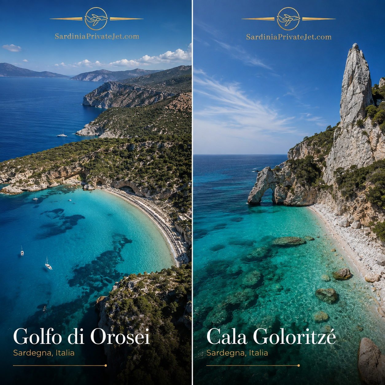 Golfo di Orosei e Cala Goloritzé, Sardegna: falesie calcaree a picco sul mare turchese